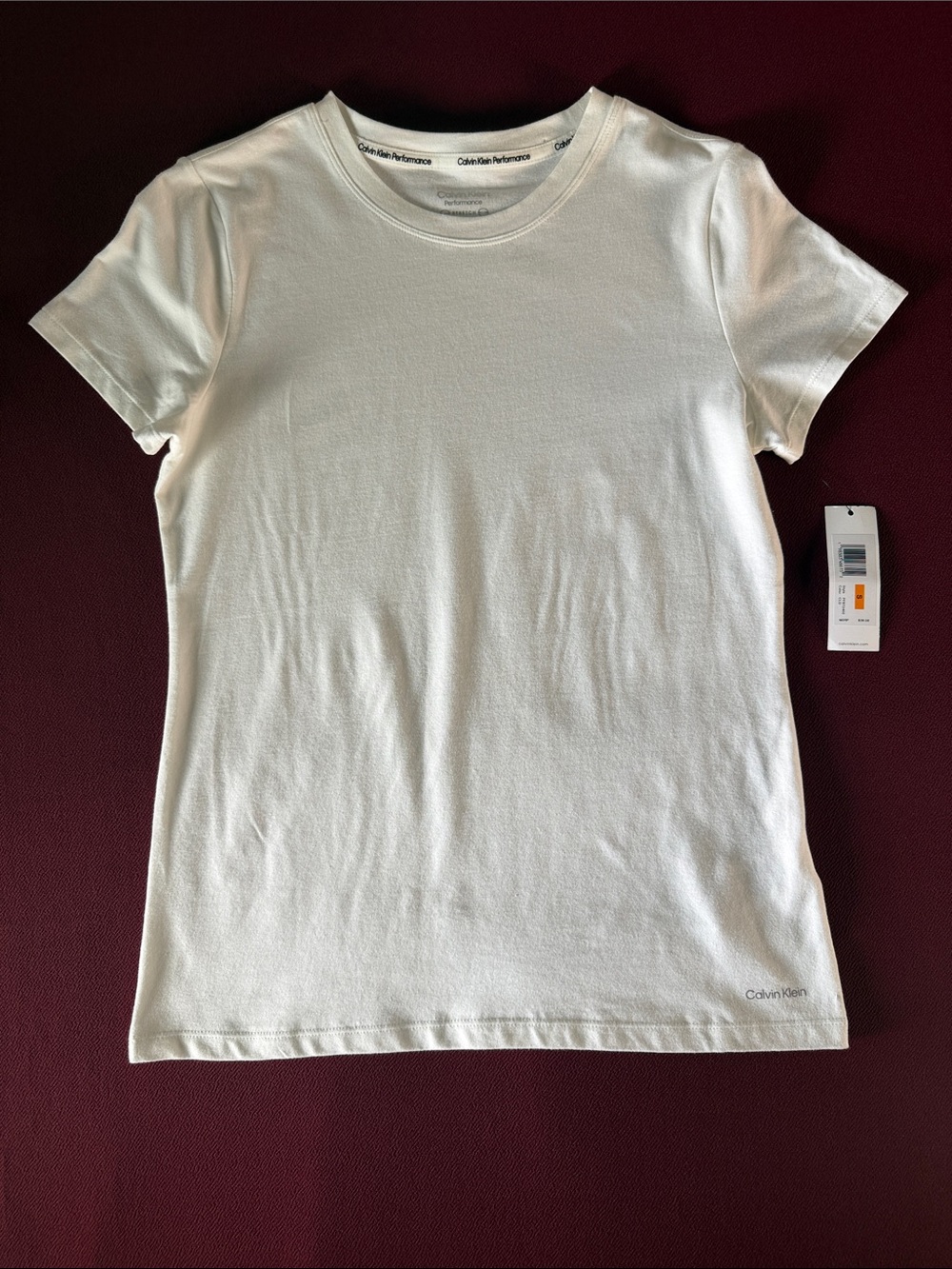 Calvin Klein Crewneck Tee Women's White Short Sleeve